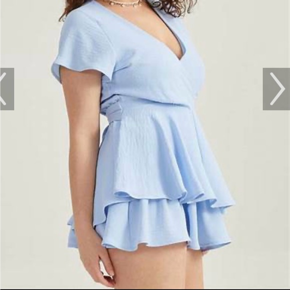 Altar’d State Ruffled Tie Waist Romper Sz M - Picture 1 of 14